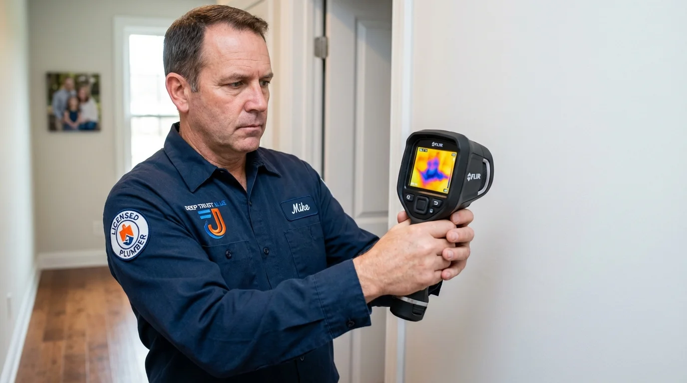 Thermal imaging leak detection by Johns Plumbing LLC in Gunnison